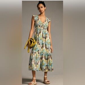 anthropologie velvet empire waist midi dress Velvet Empire Waist Midi Dress